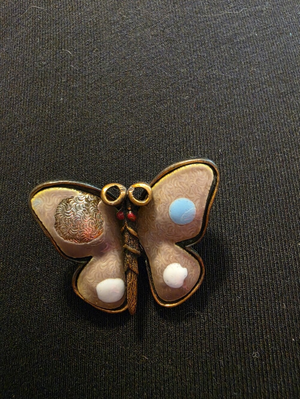 Delicate Enamel Butterfly Brooch Pin